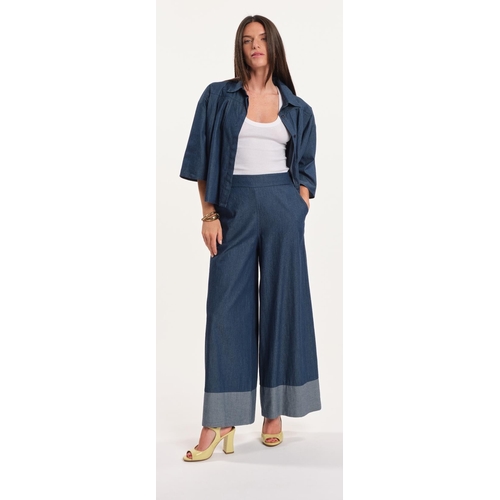 PANTALON NOLA ARUBA - LAUREN VIDAL - BLEU - 1