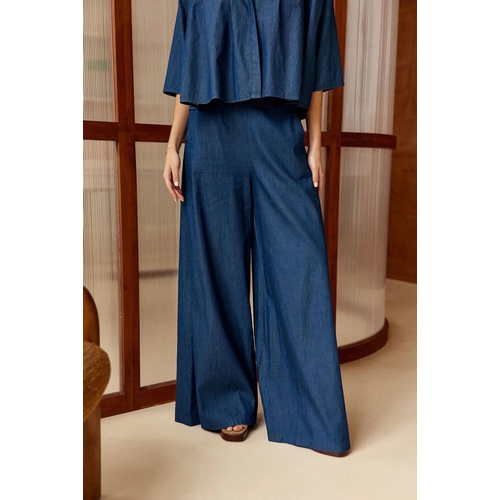 PANTALON SIENNA ARUBA - LAUREN VIDAL - BLEU - 1