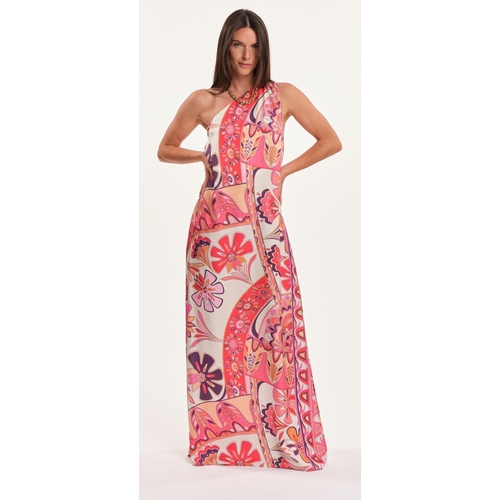 ROBE DARCY ELBA - LAUREN VIDAL - IMPRIME ROSA - 1