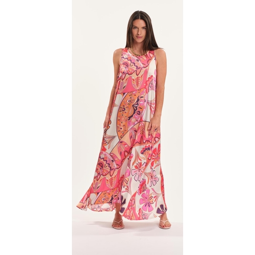 ROBE SIA ELBA - LAUREN VIDAL - IMPRIME ROSA - 1