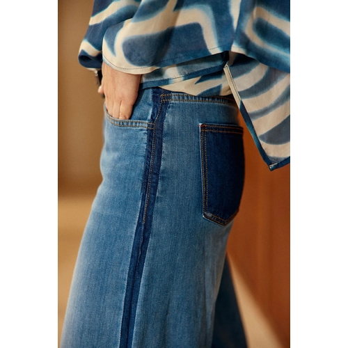 PANTALON KIRA ELIO - LAUREN VIDAL - DENIM MOYEN - 2