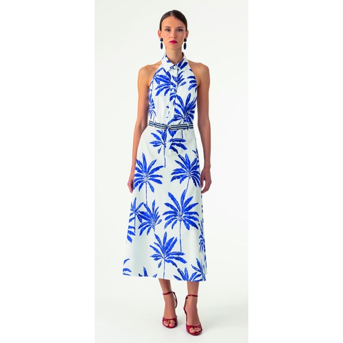 ROBE L 4077 LENA - BLEU BLANC ROUGE - IMPRIME - 1