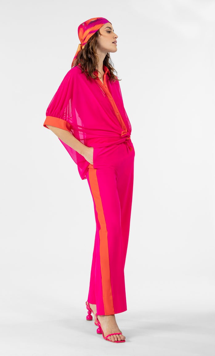CHEMISE 2121 NINA - INDIES - FUSHIA / ORANGE