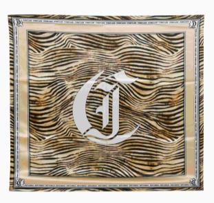 CARRE 78RA2H01 ZG321 90X90 - JUST CAVALLI - IMPRIME R42