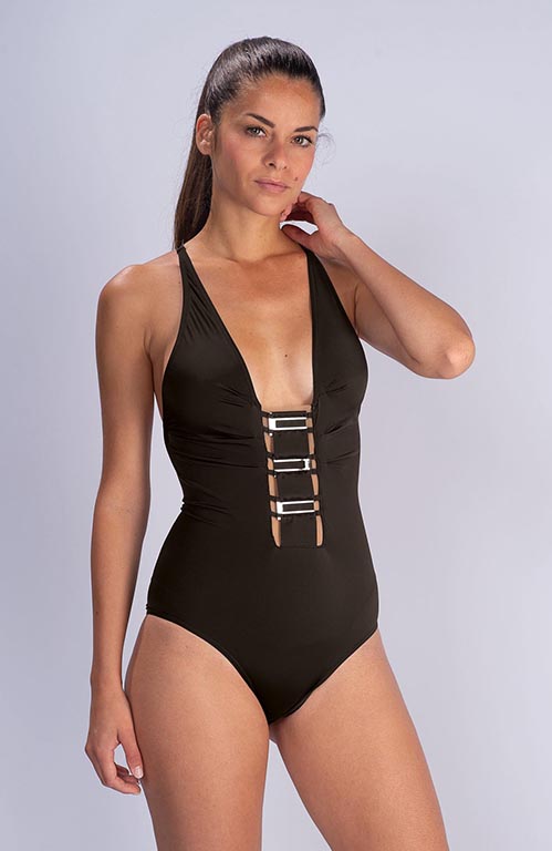 MAILLOT 1P ITINERANT 6523 - N.OLIVIER - NOIR