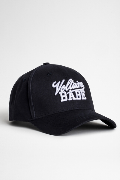 Zadig&Voltaire womens black baseball cap with VOLTAIRE