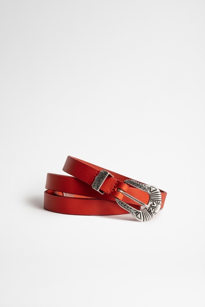 Zadig&Voltaire womens leather belt. Made in France. 100%