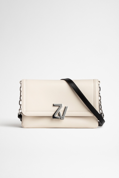 Zadig&Voltaire women's Italian leather clutch, ZV clasp,