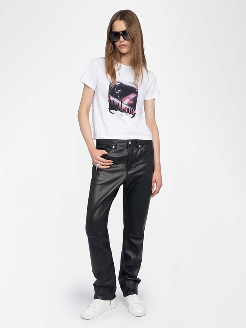 Short-sleeved T-shirt with photoprint on the front. -