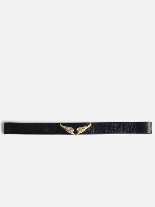 30mm wide reversible belt in vintage-inspired leather with