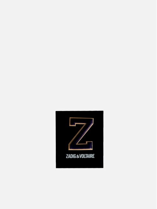 Multicoloured initial Z sticker for exclusive placement on