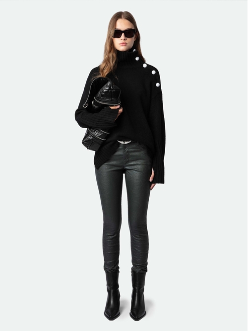 Women's crinkled leather trousers - Zadig&Voltaire women's