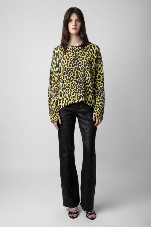 Cashmere leopard sale print jumper