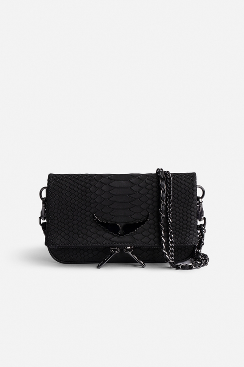 The iconic Rock clutch bag comes in a Nano version for