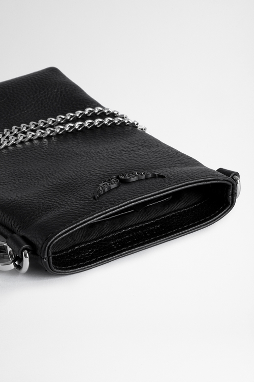 ROCK PHONE POUCH GRAINED LEATH