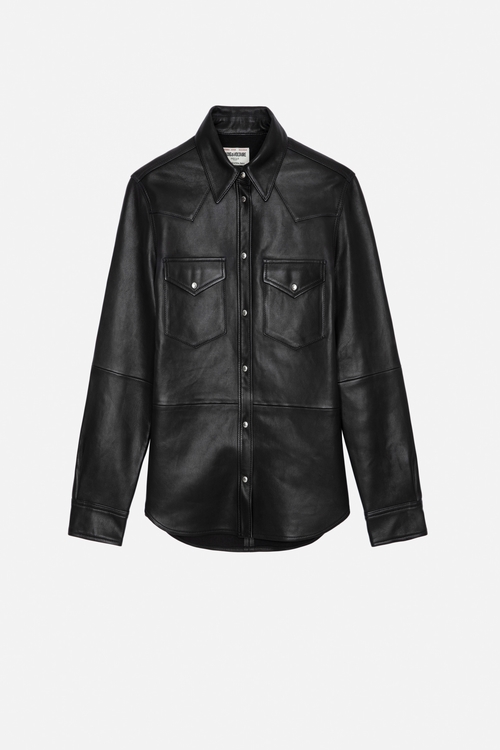 THELMA LEATHER SHIRT