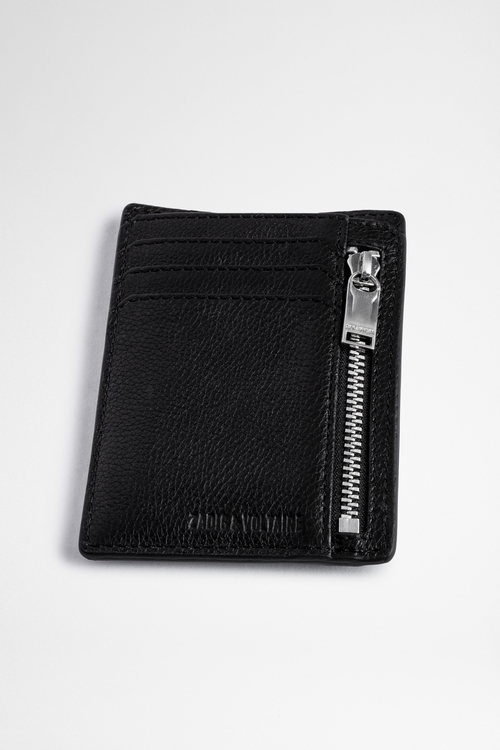 Zadig et Voltaire ZV Zip Leather Wallet, Small Leather