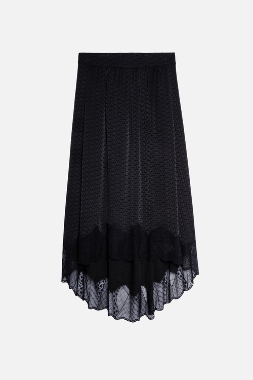 3D Monogram Asymmetrical Pleat Midi Skirt - Women - Ready-to-Wear