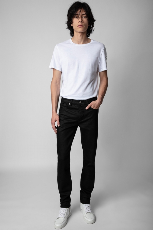 Men's regular-fit black denim jeans - Zadig&Voltaire men's