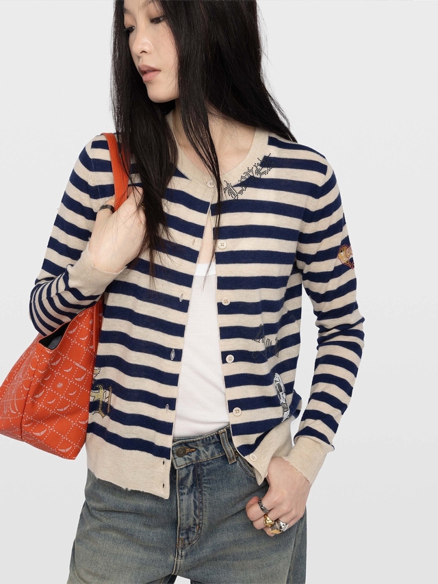  MISSYA 100% CASHMERE CARDIGAN