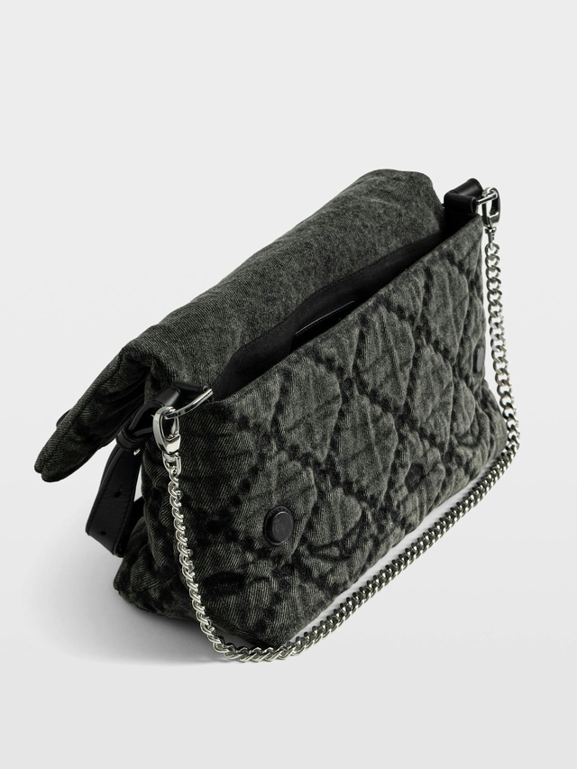 ROCKY I I DENIM MONOGRAM BAG