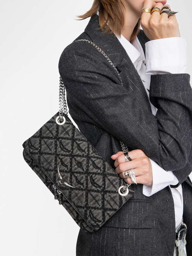 ROCK I I DENIM MONOGRAM BAG