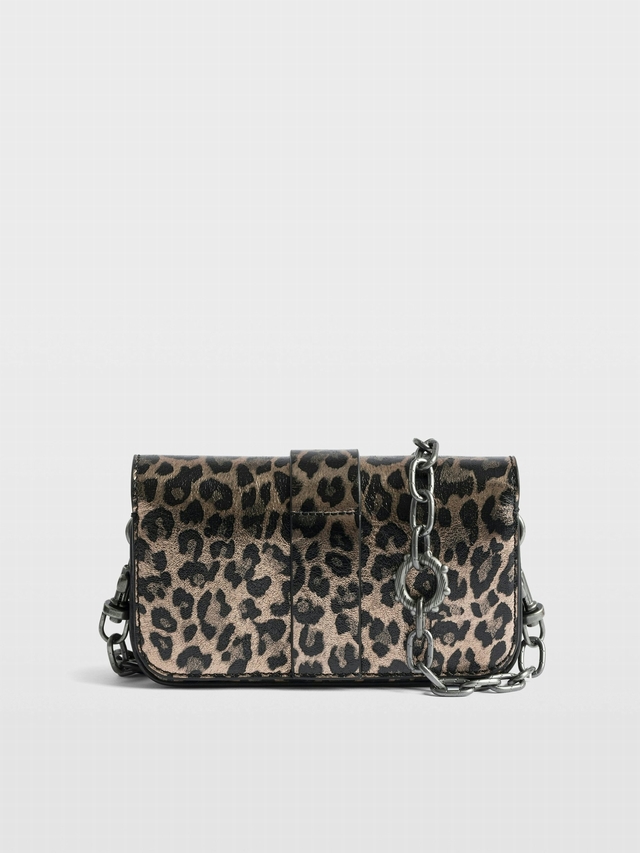 KATE WALLET METAL LEOPARD BAG