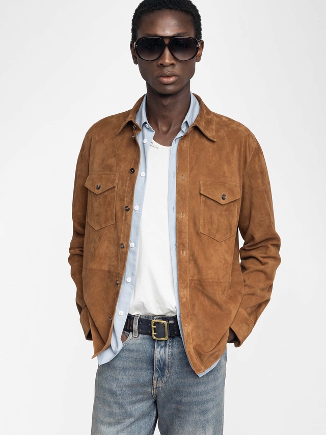 SERGY SUEDE SHIRT