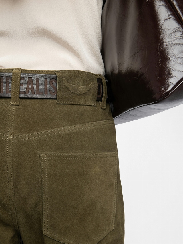 EVY SUEDE LEATHER PANTS