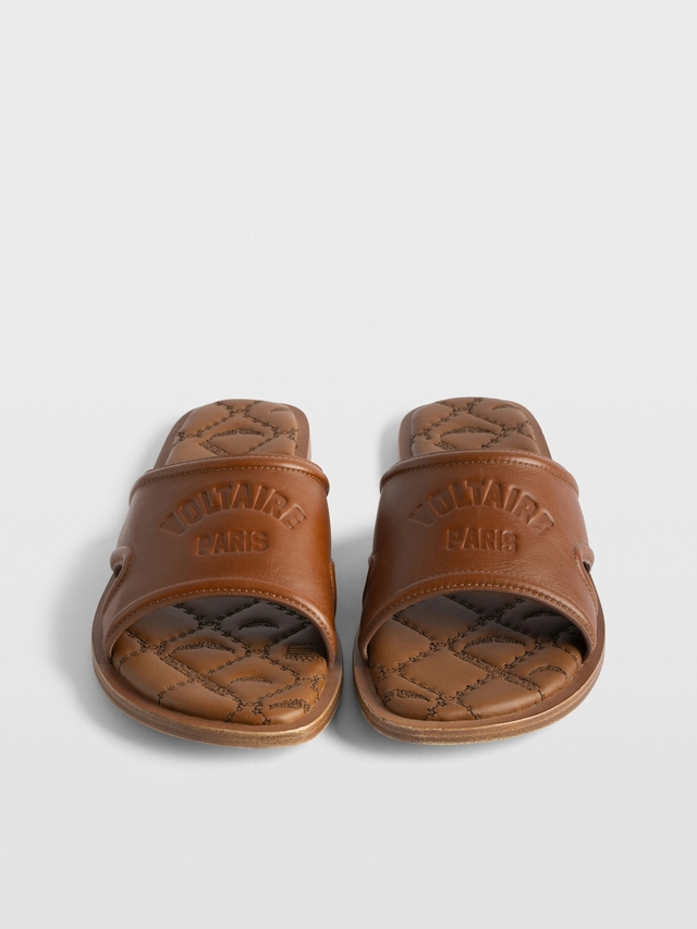 BEACH MONOGRAM MULES