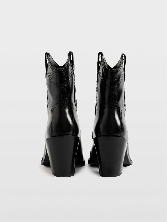 CARA VINTAGE PATENT BOOTS