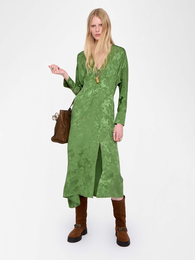 ROUNA DRESS 100% SILK