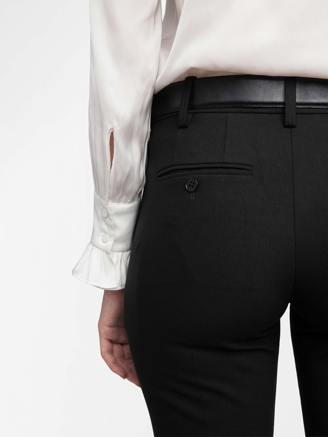 PRUNE STRASS STAR PANTS