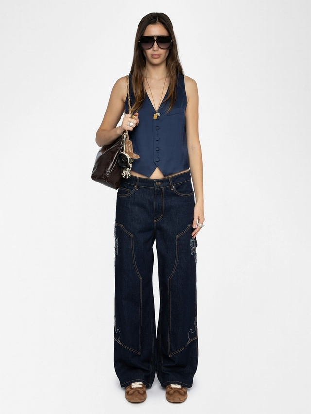 EMAUX SATIN WAISTCOAT