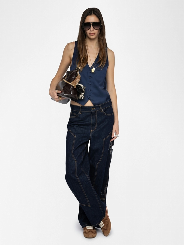 EMAUX SATIN WAISTCOAT