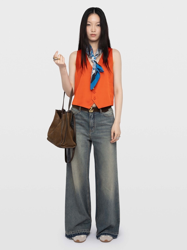 EMAUX SATIN WAISTCOAT