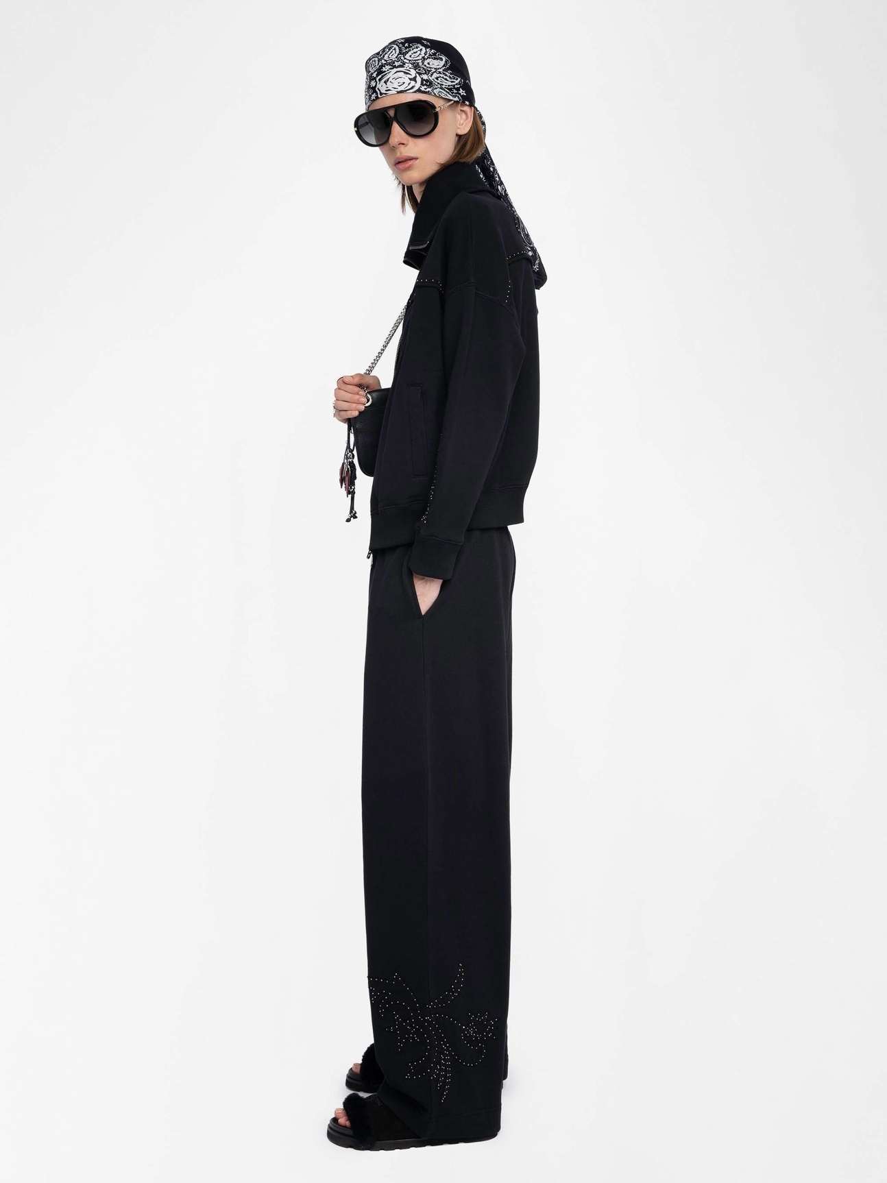 MILLY ZIP UP SWEATSHIRT