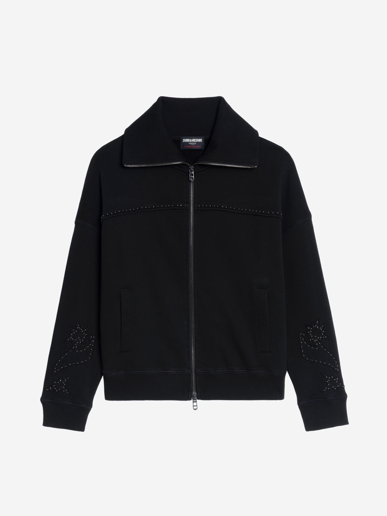 MILLY ZIP UP SWEATSHIRT