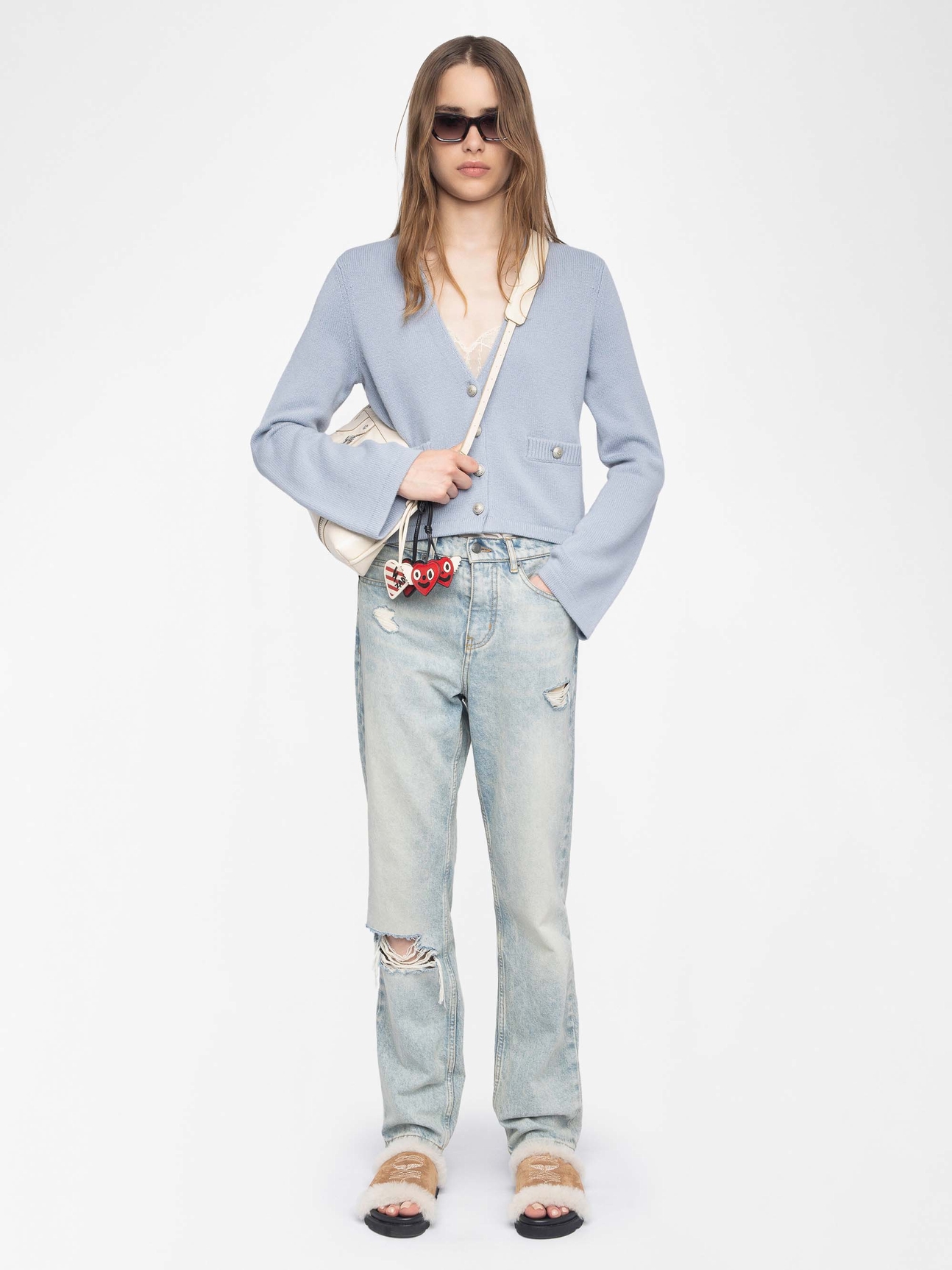 NOLLY CARDIGAN 100% CASHMERE
