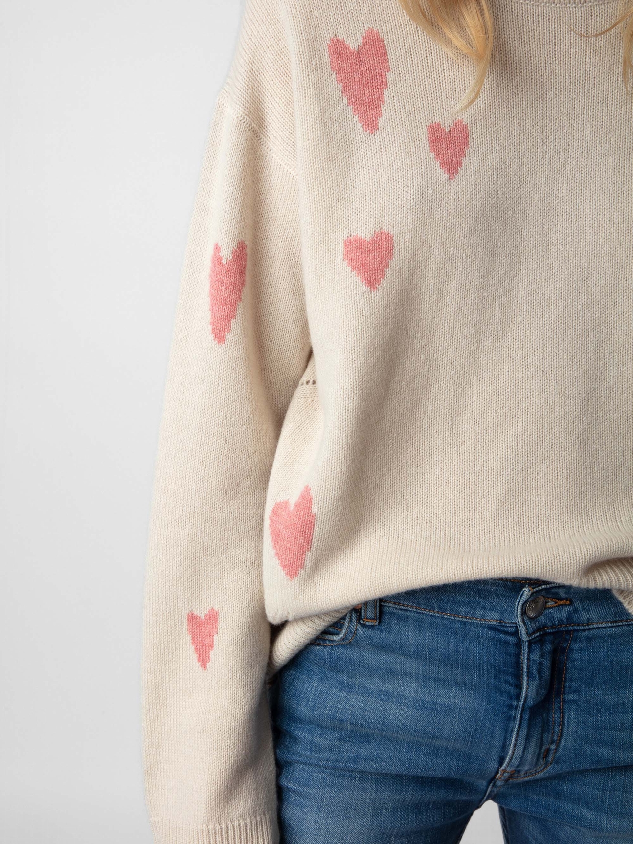 MARKUS HEART CASHMERE SWEATER