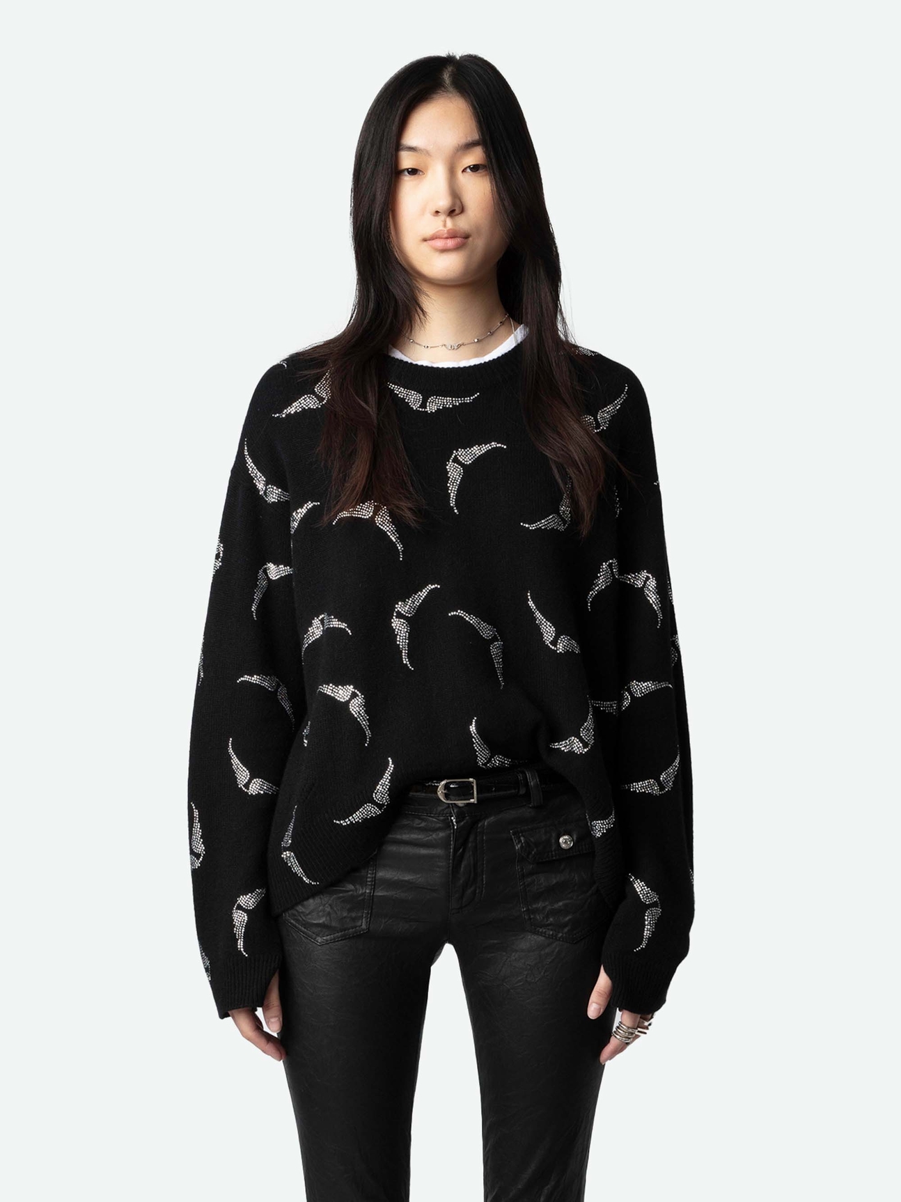 MARKUS STRASS WINGS SWEATER