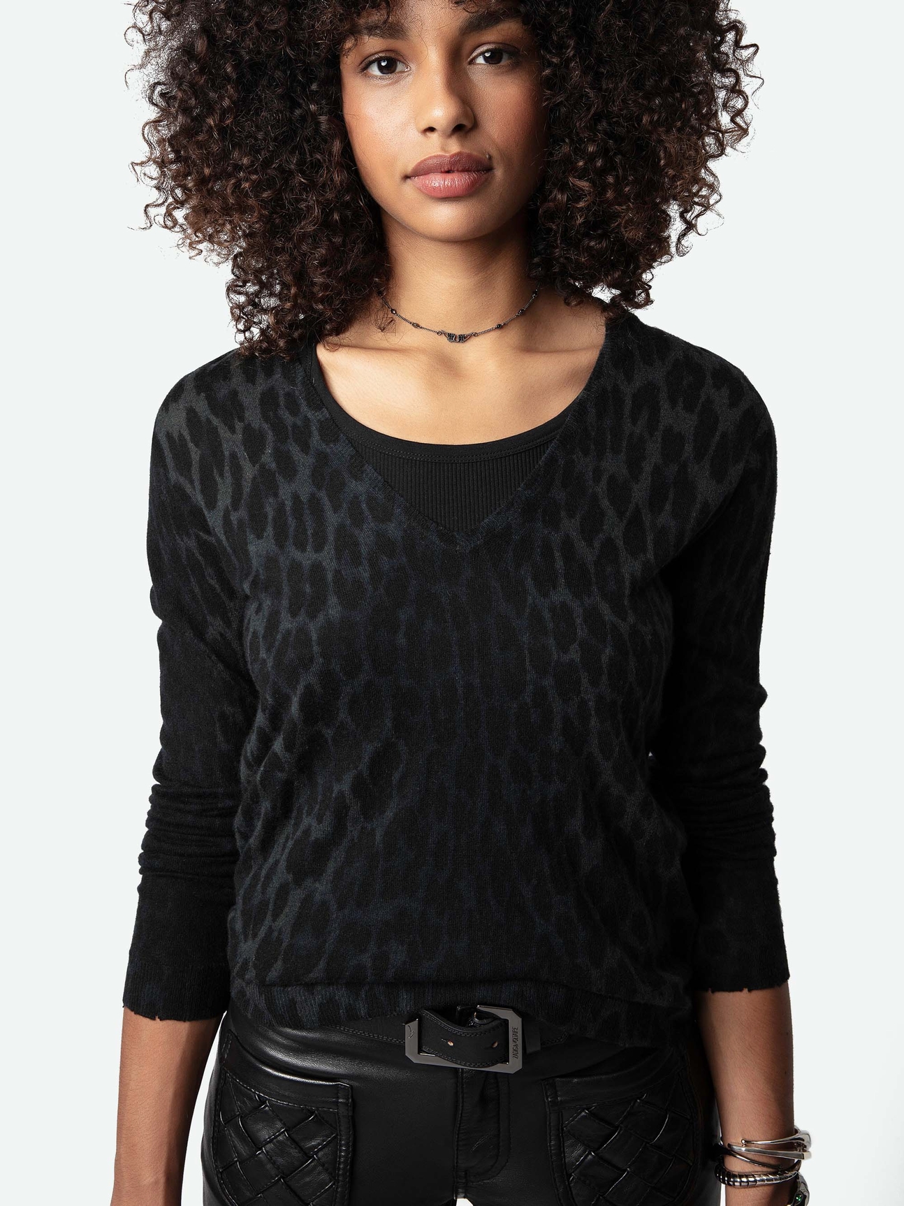 RIVY LEOPARD CASHMERE SWEATER