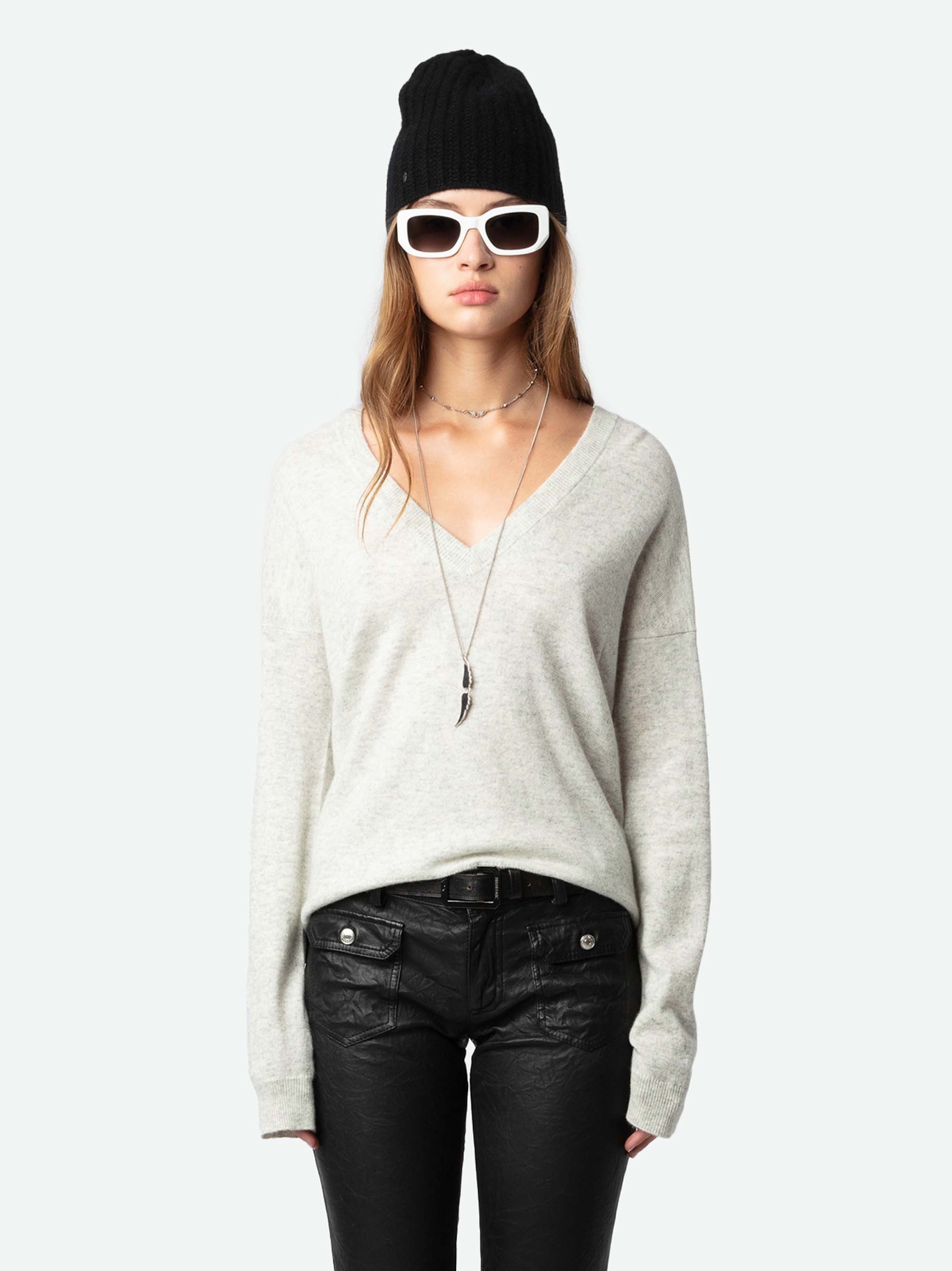 VIVI PATCH CASHMERE JUMPER