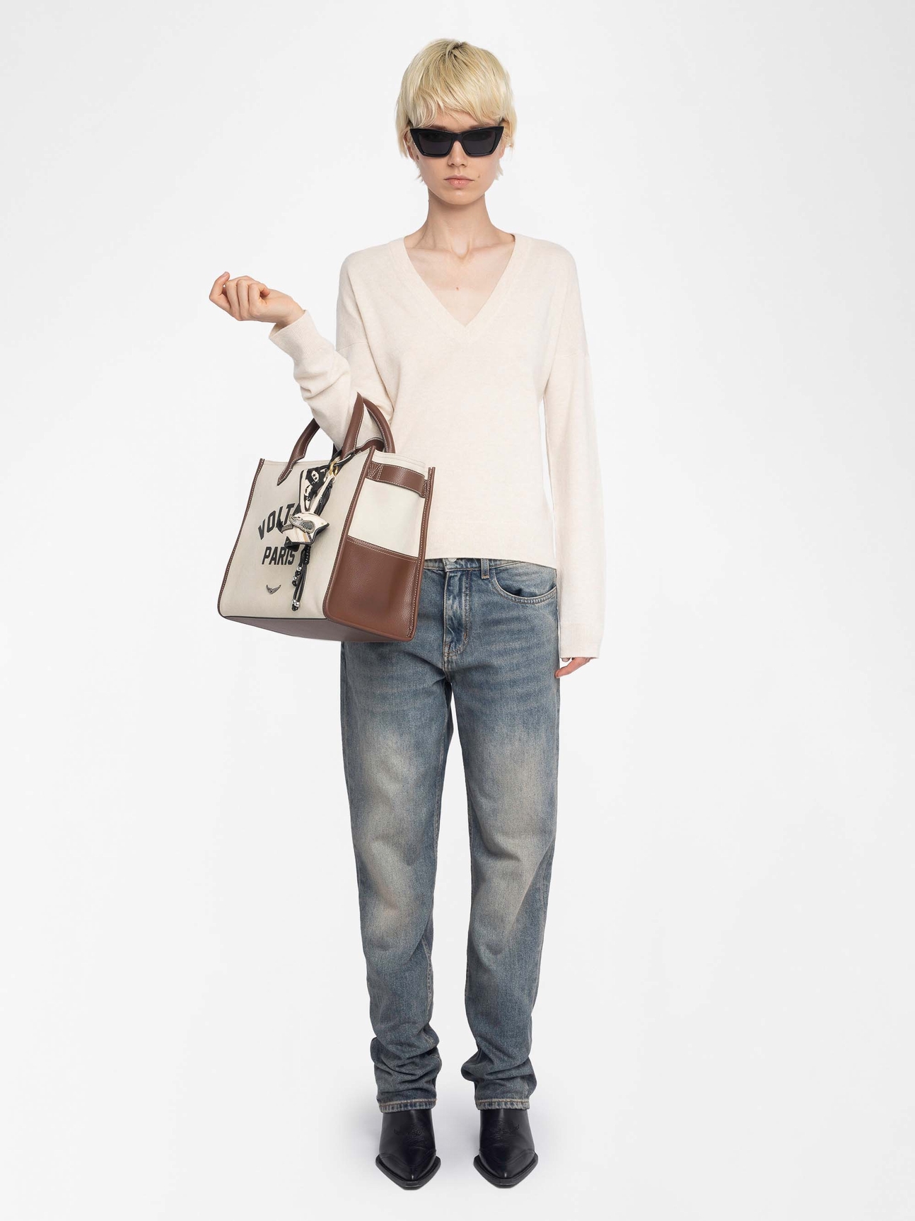 VIVI PATCH CASHMERE JUMPER
