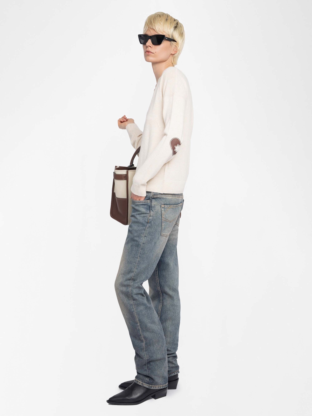 VIVI PATCH CASHMERE JUMPER