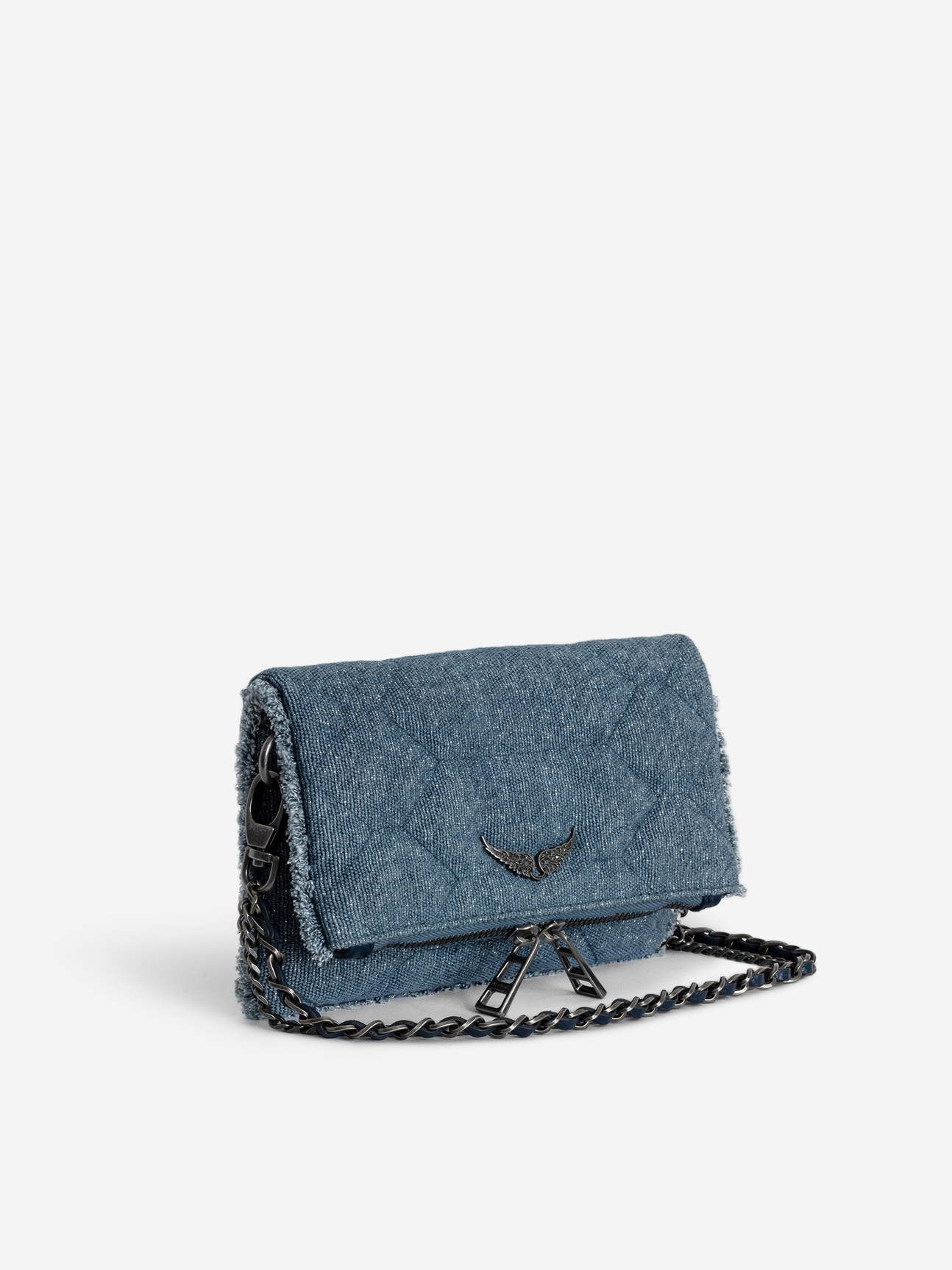 ROCK NANO GLITTER DENIM BAG