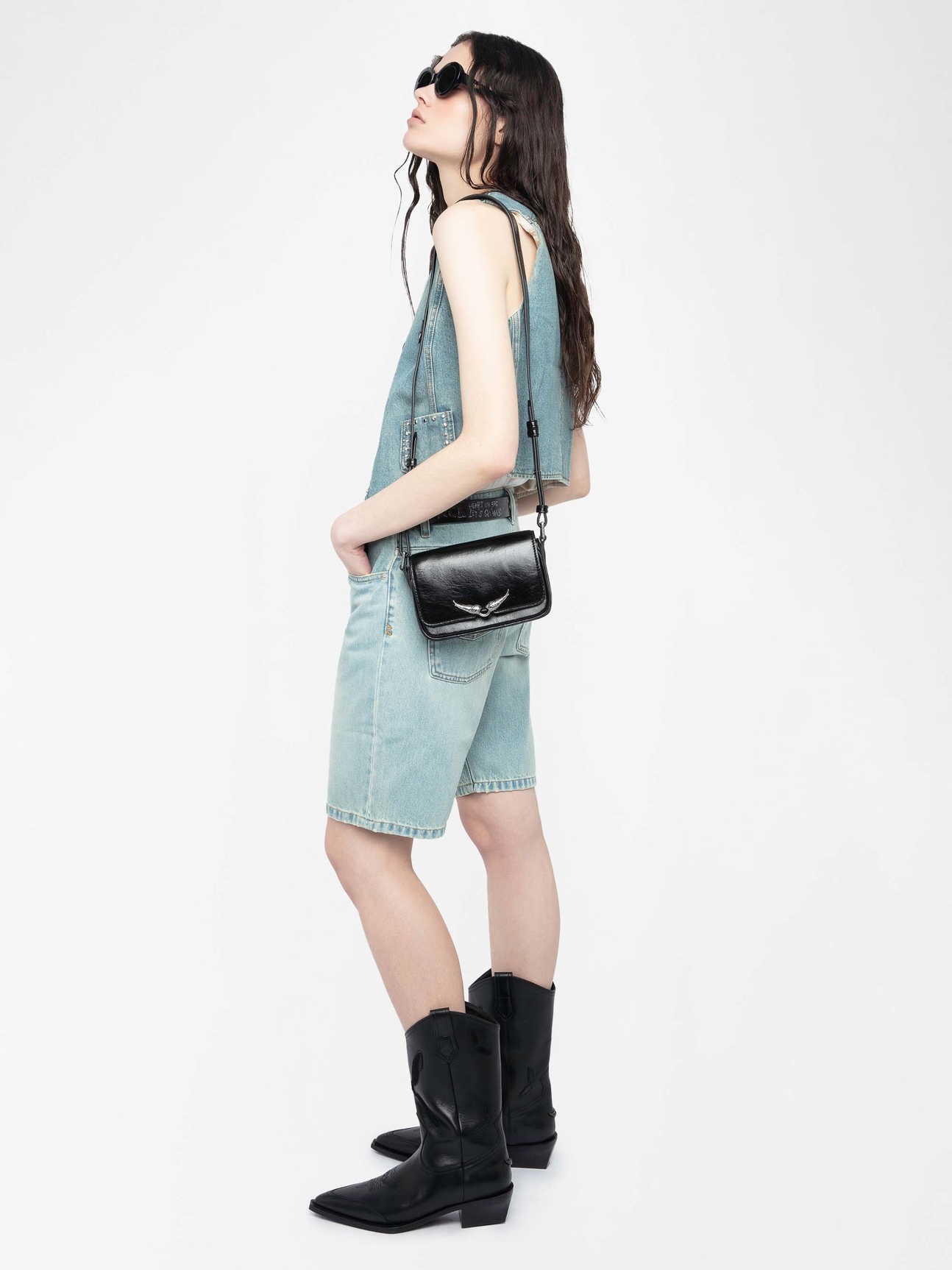 LE ZAZI VINTAGE PATENT BAG