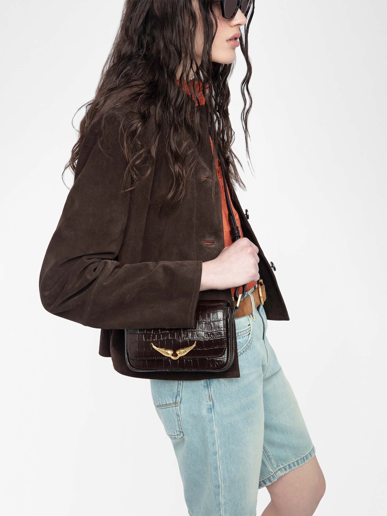 LE ZAZI CROCO BAG