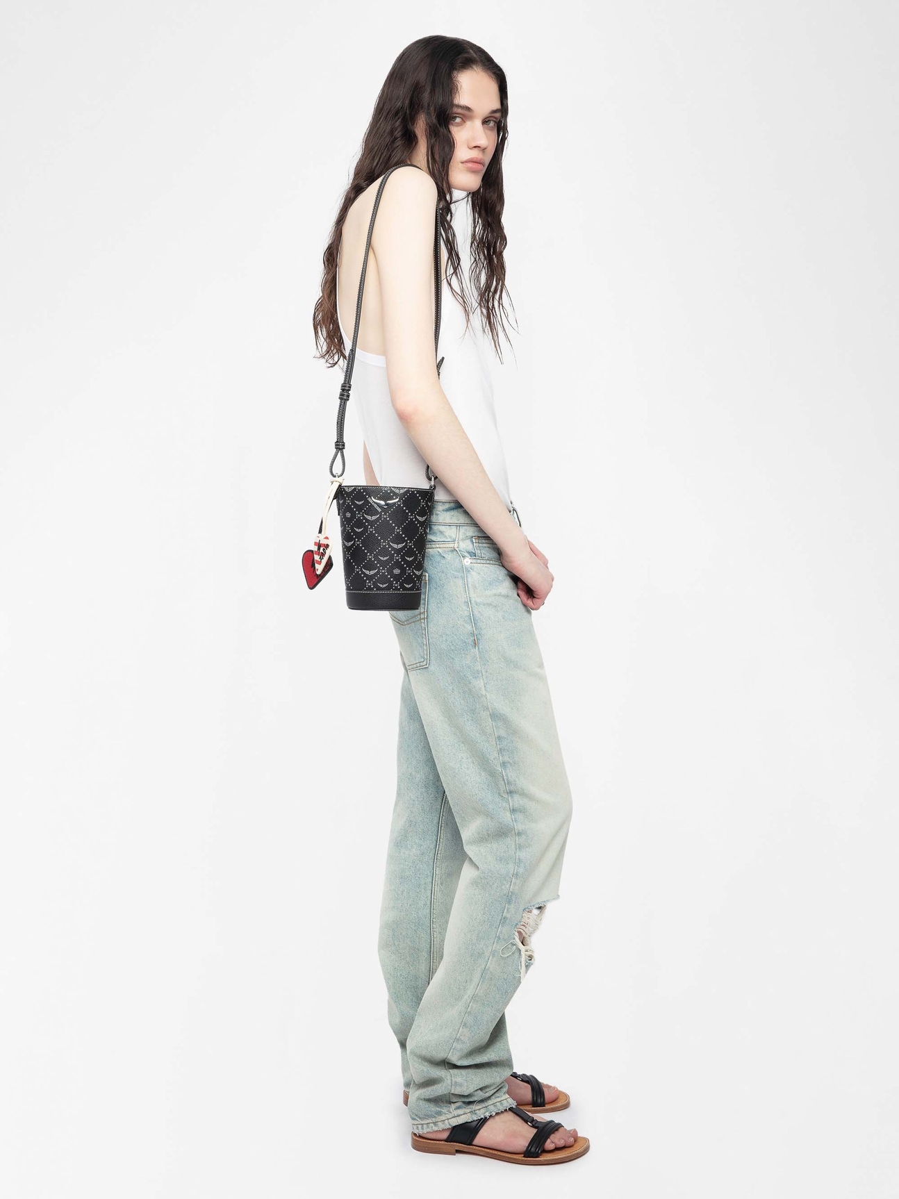 Z BUCKET NANO MONOGRAM BAG