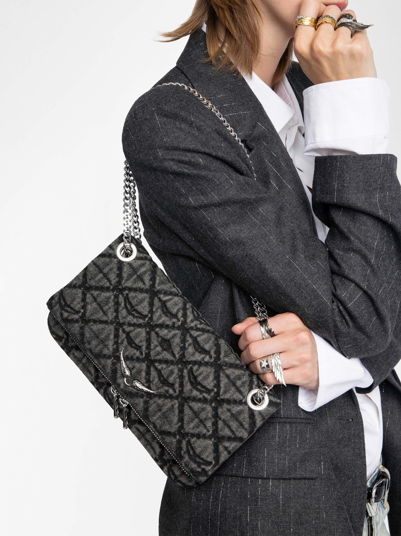 ROCK II DENIM MONOGRAM BAG